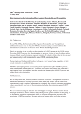 Statement by the Delegation of Canada, also on behalf of several Delegations, on the International Day against Homophobia and Transphobia, observed on 17 May 2014
