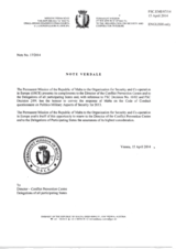 Response by the Delegation of Malta to the Questionnaire on the Code of Conduct on Politico-Military Aspects of Security Response by the Delegation of Malta to the Questionnaire on the Code of Conduct on Politico-Military Aspects of Security