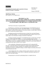 Décision No 3/14 du Forum pour la coopération en matière de sécurité