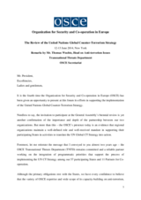 The Review of the United Nations Global Counter-Terrorism Strategy The Review of the United Nations Global Counter-Terrorism Strategy