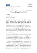 Report by Amb. Andrei Popov, Chairperson of the Forum for Security Co-operation