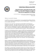 Statement by Mr. Brent Hartley, Deputy Assistant Secretary for European Affairs