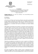 Statement by Mr. Valeriu Chiveri, Deputy Minister of Foreign Affairs