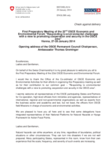 Opening Address by Amb. Thomas Greminger, Chairperson of the Permanent Council