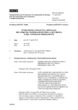 Giornale della 55a Riunione congiunta del Foro di cooperazione per la sicurezza e del Consiglio permanente