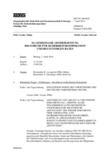 Journal der 54. Gemeinsamen Sitzung des Forums für Sicherheitskooperation und des Ständigen Rates