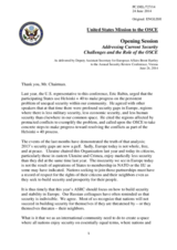 Statement by Mr. Brent Hartley, Deputy Assistant Secretary for European Affairs 