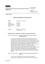 Journal der 1005. Plenarsitzung des Ständigen Rates 