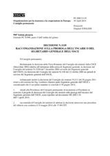 Decisione N.1119 del Consiglio permanente