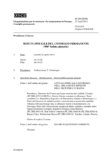 Giornale della 996a Seduta speciale del Consiglio permanente