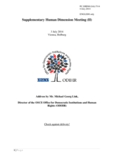 Opening Address by Mr. Michael Georg Link, Director