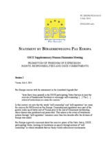 Session 2, Statement