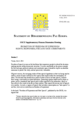 Session 2, Statement