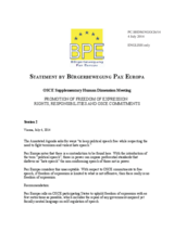 Session 2, Statement