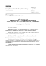 Décision No 1118 du Conseil permanent