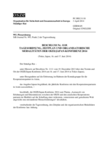 Beschluss Nr. 1118 des Ständigen Rates