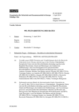 Journal der 993. Plenarsitzung des Ständigen Rates 
