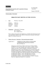 Journal of the 1006th Plenary Meeting of the Permanent Council