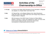 Report on the activities of the Chairperson-in-Office