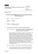 Diario de la 1008ª Sesión extraordinaria del Consejo Permanente 