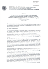  Statement by the Delegation of Armenia in response to the address by the First Deputy Prime Minister and Minister for Foreign Affairs of Serbia, H.E. Ivica Dačić