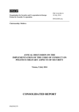 2014 Annual Discussion of the Implementation of the Code of Conduct on Politico-Military Aspects of Security
