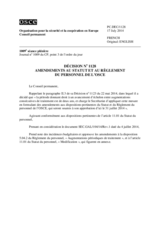 Décision No 1128 du Conseil permanent