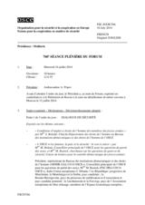Journal de la 760ème séance plénière du Forum