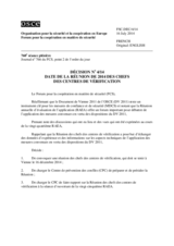 Décision No 4/14 du Forum pour la coopération en matière de sécurité