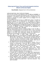 Session 4, Statement by Mr. Nenad Bosiljcic, Programme Coordinator