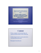 Session 2, Presentation by Dr. Brigitte Holzner, Former Gender Advisor