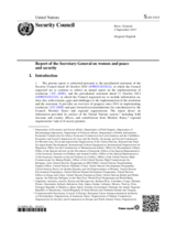 Report of the Secretary-General on women and peace and security