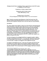 Statement by Yakin Erturk, UN Special Rapporteur on Violence against Women, at the symposium on violence against women, Vienna, 8 June 2009.