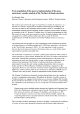 Address by Margaret Ward, Director of the Women's Resource and Development Agency, Belfast, Northern Ireland