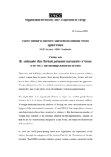 Closing note by Ambassador Mara Marinaki, Permanent Representative of Greece to the OSCE and incoming Chairperson-in-Office