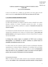 Contribution by France, Session 4