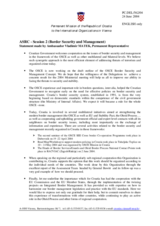 Intervention by the Delegation of Croatia, Ambassador Vladimir Matek