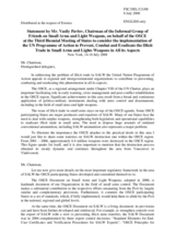 Statement by Mr. Vasily Pavlov, Chairman of the Informal group of Friends on Small Arms and Light Weapons