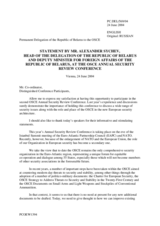 Statement by the Delegation of Belarus