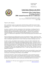 Statement of the United States, delivered by the Honorable Powell A. Moore, Head of Delegation and Representative of the Secretary of Defense (Working Session I)