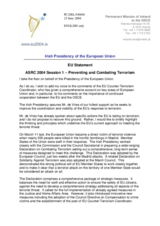 Statement by the Irish Presidency of the European Union