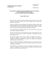 Closing statement by the Permanent Representative of Turkey Closing statement by the Permanent Representative of Turkey