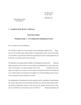 Swiss Intervention, working group A Swiss Intervention, working group A