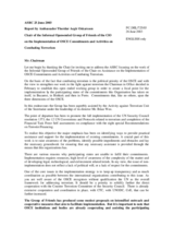 Report by Ambassador Thordur Aegir Oskarsson of Iceland Report by Ambassador Thordur Aegir Oskarsson of Iceland