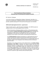 Statement by the Federal Republic of Germany, working group A Statement by the Federal Republic of Germany, working group A