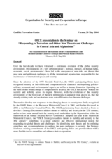 OSCE presentation at the Seminar on "Responding to Terrorism and Other New Threats and Challenges in Central Asia and Afghanistan"