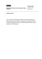 Joint Appeal of the Minister of Education and the Minister of Reintegration of the Republic of Moldova on the situation of the Moldovan schools in the Transnistrian region of Moldova