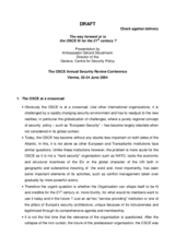 Keynote speech by Gerard Stoudmann, Director of the Geneva  Centre for Security Policy