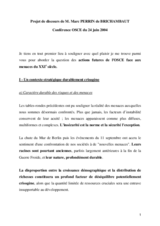 Keynote speech by Marc Perrin de Brichambaut to the 2004 Annual Security Review Conference