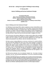 Panel 3 - Presentation by Ryszard Piotrowicz, Professor of Law, Aberystwyth University, Member of GRETA